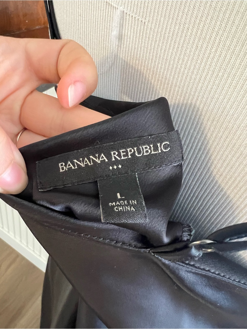 Banana Republic Black Satin Slip Dress - Picture 4 of 4